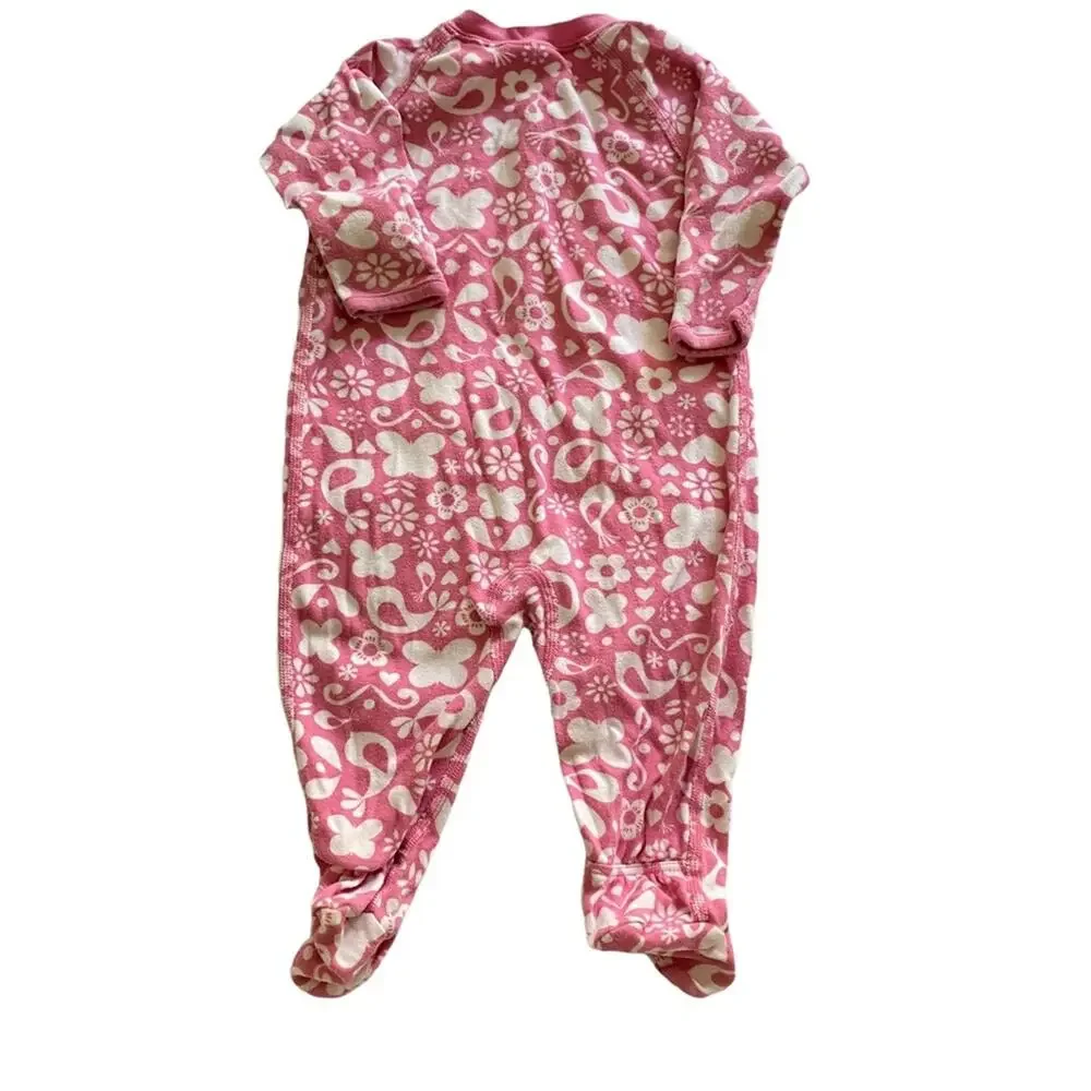 Hanna Andersson onesie romper long sleeve and footies.  Size 60   3-6 months